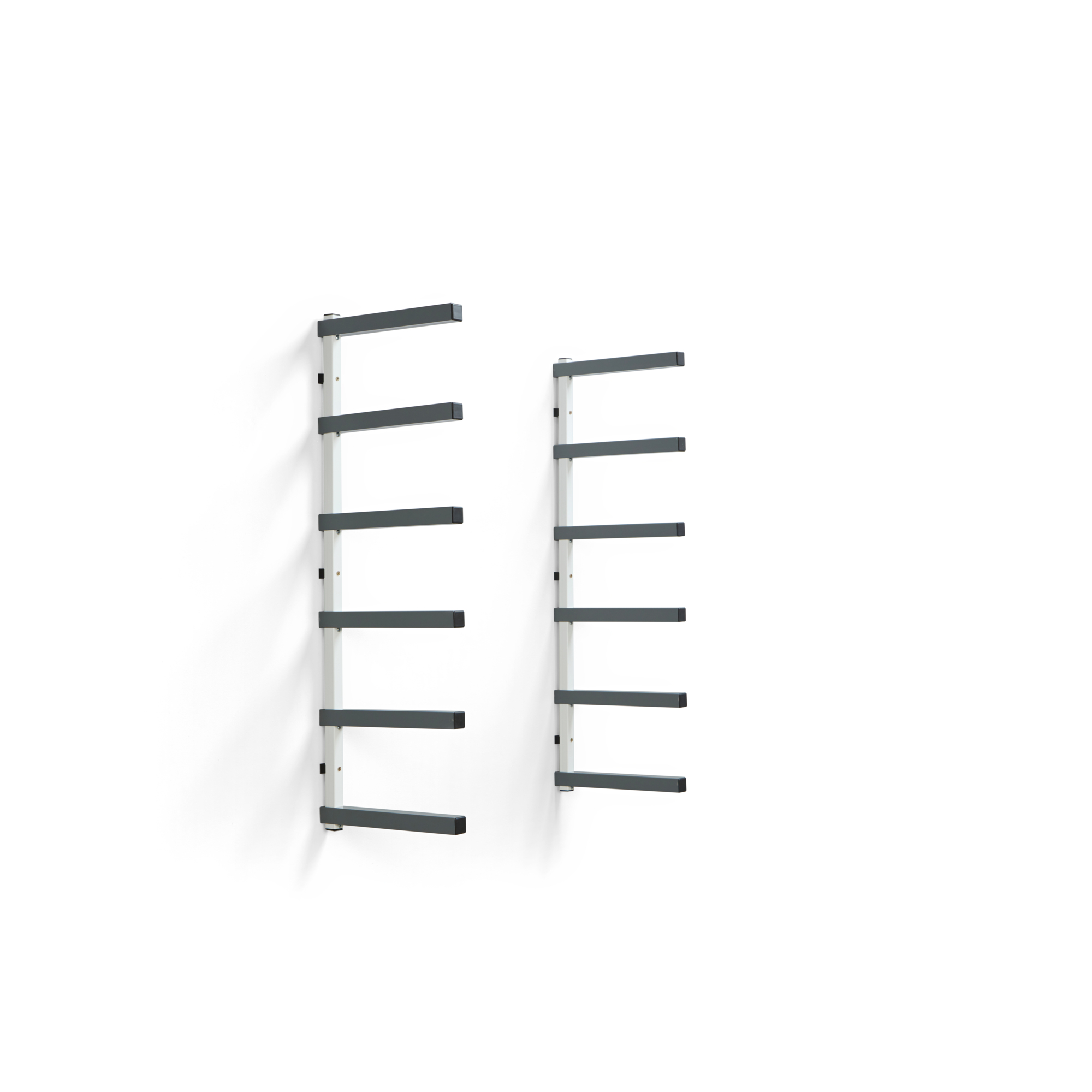 BORA, Wood Rack 6 Tier - Gray/White, Capacity 660 lb, Model# PBR-0620
